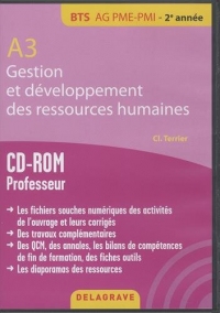 A3 Gestion et Developpement des Rh Bts Ag Pme Pmi CD ROM Professeur