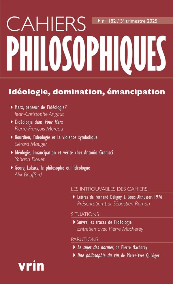 Idéologie, domination, émancipation