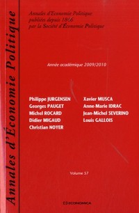 Annales d'économie politique 2010/2011