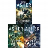 Neal Asher Owner Trilogy 3 Books Collection Set (The Departure, Zero Point & Jupiter War)