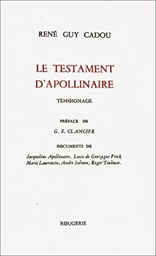 Le testament d'apollinaire