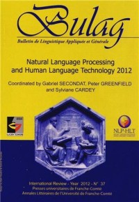 Bulag, N 37/2012. Natural Language Processing and Human Language Tec Hnology 2012