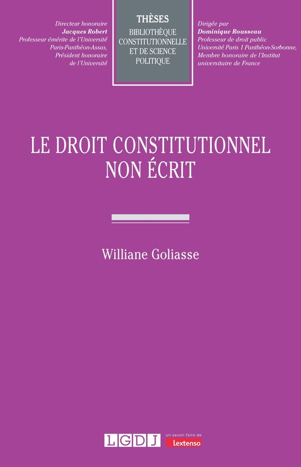 Le droit constitutionnel non écrit (176)