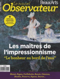 Le Nouvel Observateur/Beaux Arts, Hors-série N°3, Juil : Les maîtres de l'impressionisme : Le bonheur au bord de l'eau