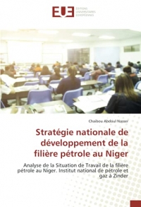 Stratégie nationale de développement de la filière pétrole au Niger: Analyse de la Situation de Travail de la filière pétrole au Niger. Institut national de pétrole et gaz à Zinder