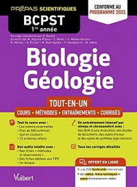 Biologie-Géologie BCPST 1re année - Conforme au nouveau programme 2021: Cours - Schéma-bilan - Méthodes détaillées - Exercices corrigés