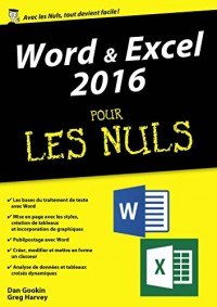 Word & Excel 2016, mégapoche pour les Nuls