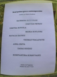 Neuf poètes grecs contemporains