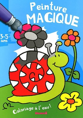 Peinture magique 3-5 ans (Escargot) : Coloriage à l'eau !