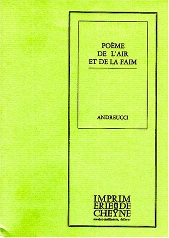 Poème de l'air et de la faim [9782903705381]