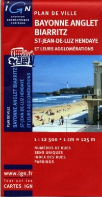 72356 Plan de Bayonne/Anglet/Biarritz 1/12.500