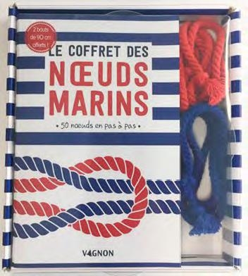 Le coffret des noeuds marins : 50 noeuds en pas à pas. Avec 2 bouts de 90 cm