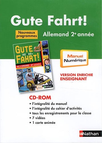 Allemand 2e année Gute Fahrt ! (1Cédérom)