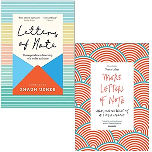 Shaun Usher Collection 2 Books Set (Letters of Note[Hardcover], More Letters of Note)