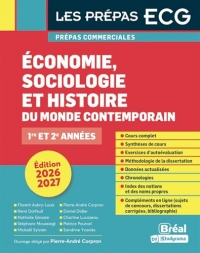 Économie, sociologie, histoire du monde contemporain 2026-2027: 1re et 2e années