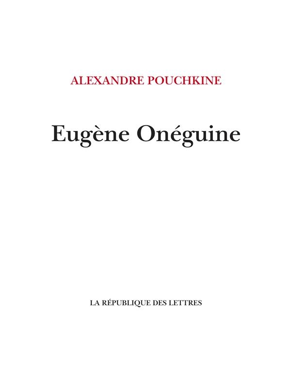 Eugene oneguine