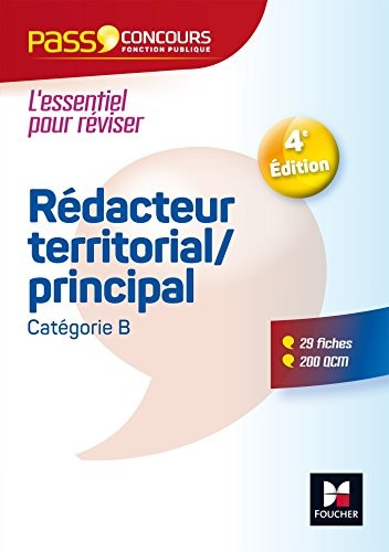 Pass'Concours Rédacteur territorial/principal 4e édition - 2017 Nº14