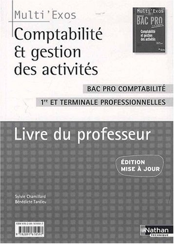 Comptabilité et Gestion des activités - Livre du professeur