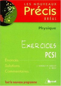 Physiques PCSI : Exercices