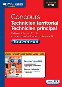 Concours Technicien territorial - Technicien principal - Catégorie B - Tout-en-un - Concours 2018-2019
