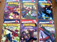 I Can Read Spider Sense Six-book Set. Spider-man Versus the Green Goblin, Spider-man Versus Hydro-man, Spider-man Versus the Lizard, Spider-man Versus Electro, Spider-man Versus Kraven, Spider-man Versus the Vulture.