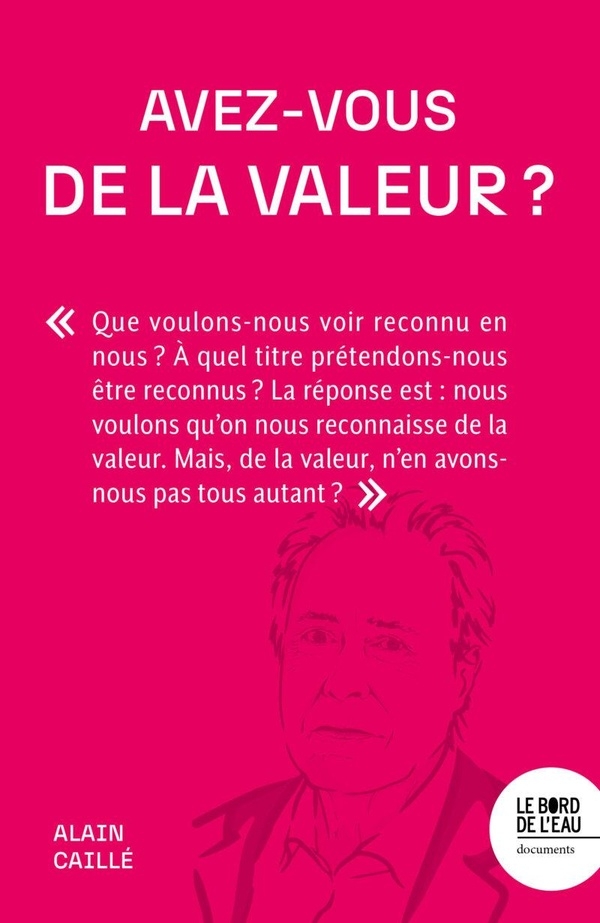 Avez-vous de la valeur ?