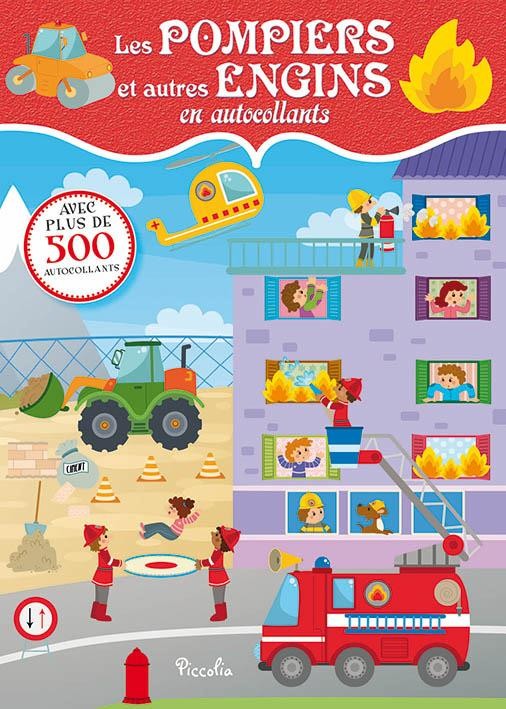 Les pompiers et autres engins en autocollants