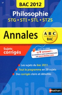 ANNALES BAC 2012 PHILO STG STI
