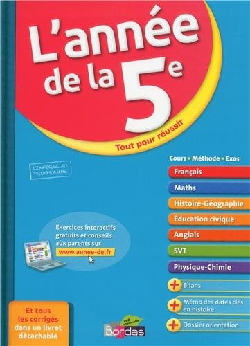 L'Année de la 5e - Toutes les matières