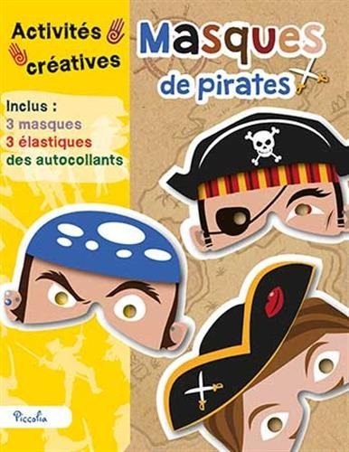 Masques de pirates : Avec 3 masques, 3 élastiques, des autocollants