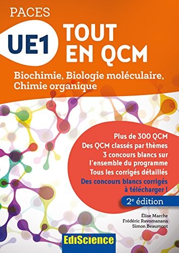 UE1 Tout en QCM - PACES - 2e éd. - Biochimie, Biologie moléculaire, Chimie organique