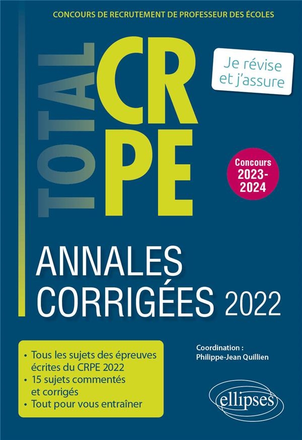 Annales corrigées du CRPE 2022