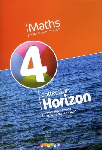 Horizon maths, 4eme : Manuel grand format