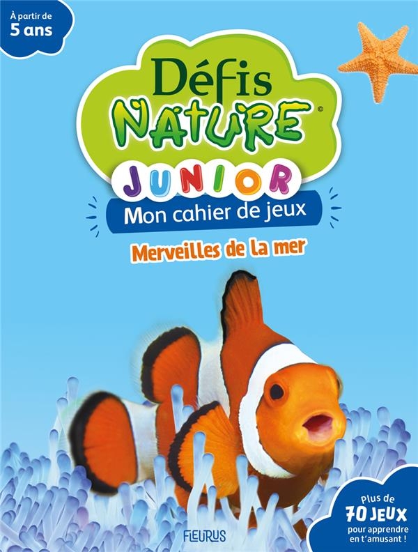 Mon cahier de jeux Merveilles de la mer (5+)