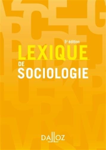 Lexique de sociologie