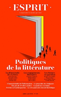Esprit - Politiques de la littérature: Juillet-août 2021 (LIT000000)