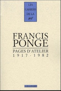 Pages d'atelier: (1918-1982)