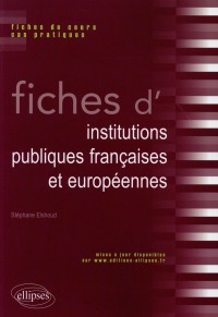 Fiches d'Institutions Publiques Françaises et Européennes