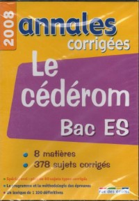 Annales corrigées Bac ES : CD-ROM