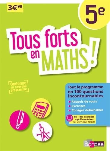 Tous forts en Maths 5e - Nouveau programme 2016