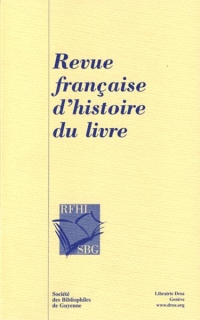 Revue française d'histoire du livre, numéro 144 (2023)