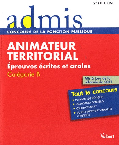 Animateur territorial : Epreuves écrites et orales, Catégorie B
