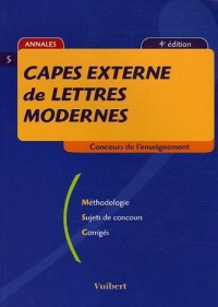 CAPES externe de lettres modernes