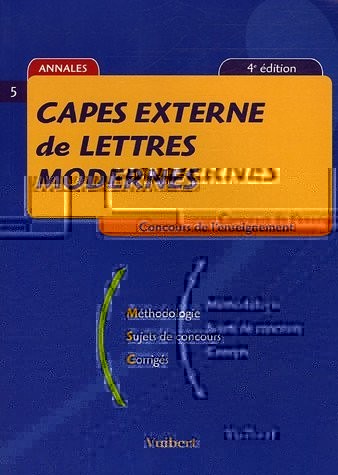 CAPES externe de lettres modernes