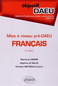 Français Pré-DAEU Mise à Niveau Objectif DAEU A