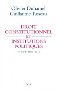 Droit constitutionnel et institutions politiques