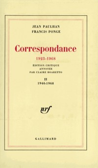 Correspondance, 1923-1968 - tome 2 ( 1946-1968 )