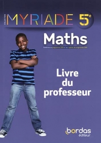 Myriade Maths 5e 2021 - Livre du professeur