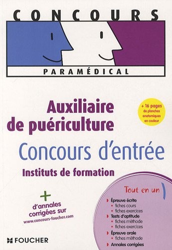Auxiliaire de puériculture Concours d'entrée Instituts de formation