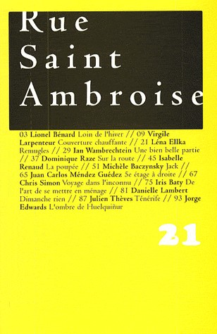 Rue Saint Ambroise, N° 21 :